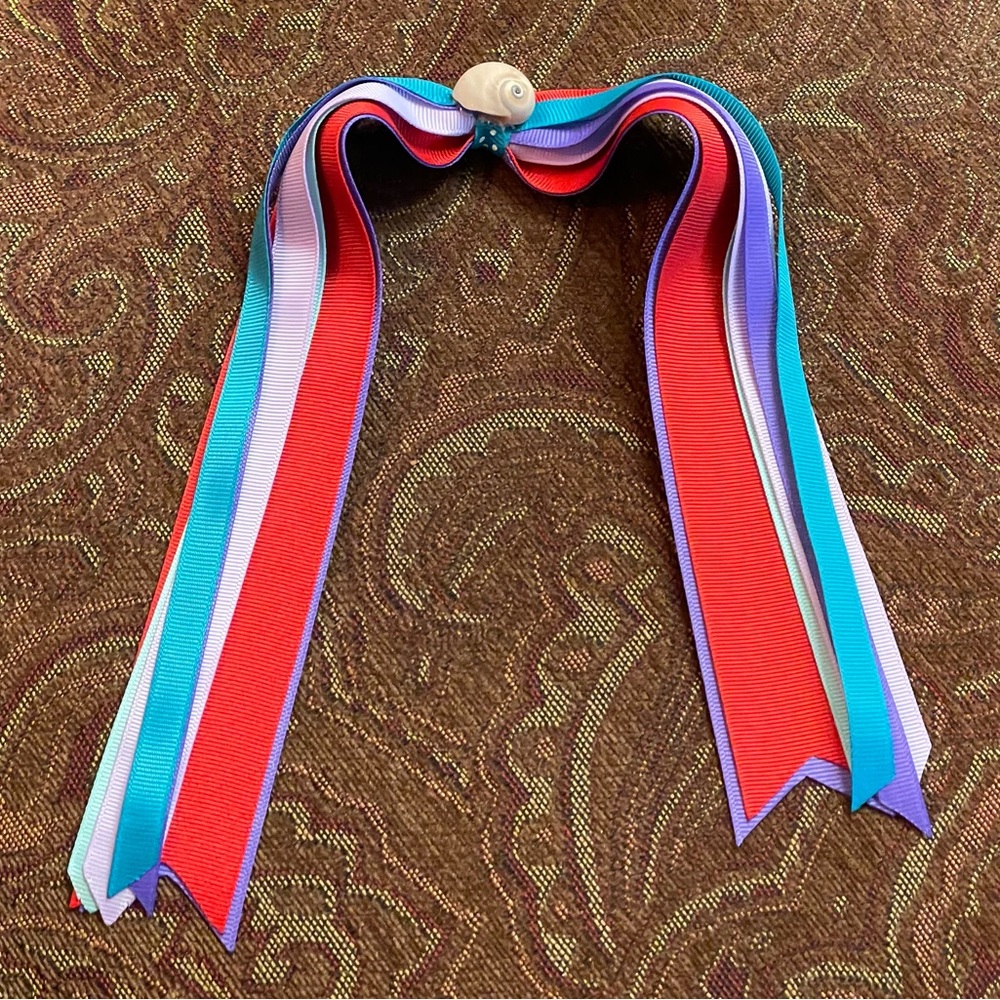 Custom Order Little Mermaid Inspired Ponytail Streamer